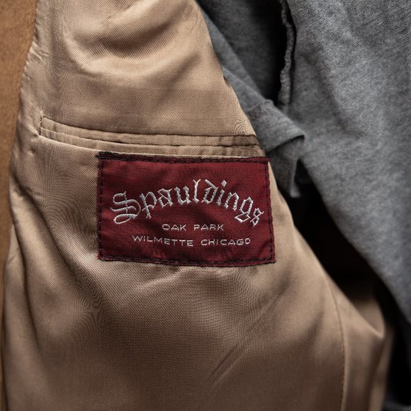 Custom Camel Hair Blazer Jacket by Spauldings Oak Park - Picture 2 of 4